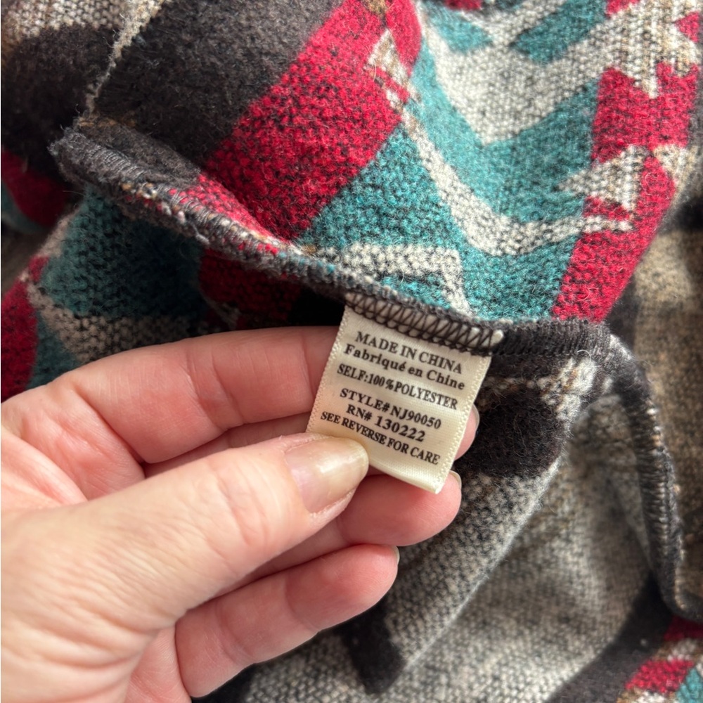 Aztec Print Blanket Jacket - Picture 8 of 13